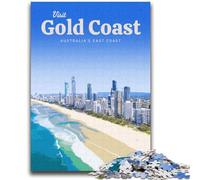 Visitez la Gold Coast Puzzles pour Adultes et Adolescents, Jeux éducatifs, décoration d'intérieur, Cadeau d'anniversaire, Art Mural, 2000 pièces (70x100cm)