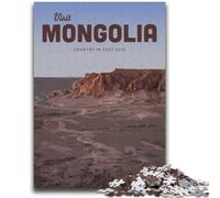 Visitez la Mongolie Puzzles pour Adolescents 2000 Puzzles, pour 14+ Entraînez Votre Cerveau et Vos Mains Cadeaux de Jeu de Noël 2000 pièces (70x100cm)