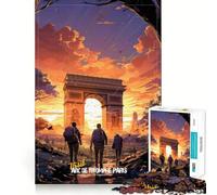Visitez l'arc de Triomphe ! Puzzle de 1000 pièces pour Adultes,Casse-tête logique,découpe de précision,Bords Lisses, pour Les réunions de Famille (38x52cm)