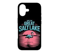 Visitez Le Grand Lac Salé Flamant Rose Utah Sunset Tourist Coque pour iPhone 17