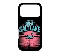 Visitez Le Grand Lac Salé Flamant Rose Utah Sunset Tourist Coque pour iPhone 17 Pro
