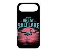 Visitez Le Grand Lac Salé Flamant Rose Utah Sunset Tourist Coque pour iPhone Air
