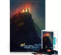 Visitez Le Puzzle The Fog Lighthouse de 1000 pièces pour Adultes Jeu de mémoire,Assemblage précis sans espaces,activité apaisante pour Une Pause mentale (38x26cm)
