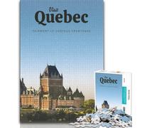 Visitez Le Québec Puzzles pour Adolescents 1000 pièces, Jeux éducatifs Décoration Murale Cadeaux d'anniversaire et de Noël Uniques 38x26cm