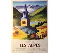 Visitez les Alpes - SNCF - 50x70 cm - AFFICHE / POSTER G