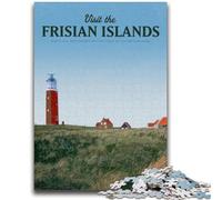 Visitez Les îles frisonnes Puzzles pour Adultes 1000 pièces, adaptés aux 14 Ans et Plus Décoration Murale de Jouets Cadeaux d'anniversaire et Uniques 1000 pièces (50x75cm)