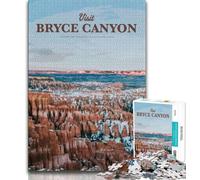 Visitez Les Puzzles Bryce Canyon 1000 pièces pour Adultes, Un Jeu Stimulant et Un Jeu Familial idéal comme Cadeau pour Toute la Famille 38x26cm