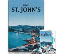 Visitez Les Puzzles St Johns 1000 pièces pour Adultes et Adolescents, Un Jeu Stimulant et Un Jeu Familial idéal comme Cadeau pour Toute la Famille 50x75cm