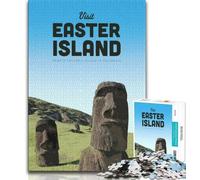 Visitez l'île de Pâques, Puzzles 2000 pièces pour Adultes, Jeu éducatif, Jouet de défi, idéal comme Cadeau pour Toute la Famille 70x100cm