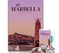 Visitez Marbella Puzzles pour Adultes 1000, pour Un Jeu éducatif Défi Jouet pour est idéal comme Cadeau pour Toute la Famille 38x26cm