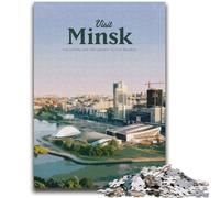 Visitez Minsk Puzzles 2000 pièces pour Adultes, pour Les 14 Ans et Plus Art de la Maison Décoration Jeux de Famille Cadeaux d'anniversaire de Noël 2000 pièces (70x100cm)