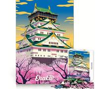 Visitez Osaka pour Adultes ! Puzzle de 1000 pièces stimulez Votre mémoire, passez Un Moment paisible, découpe de qualité, Surprise d’Anniversaire (38x26cm)