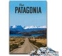 Visitez Patagonia Puzzles pour Adolescents Puzzle 1000 pièces, Jeu Stimulant et Jeu Familial Interaction Parent-Enfant 1000 pièces (50x75cm)
