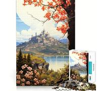 Visitez Provence Puzzles 1000 pièces Jeu de Concentration mentale Découpe de précision Bords Lisses Jeu de Construction de Liens significatifs (38x52cm)