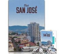 Visitez San Jose Puzzles pour Adultes 1000 pièces Difficile, Jouets éducatifs et éducatifs Jeux familiaux avec Affiche Assortie et fiche de Questions 75x50cm