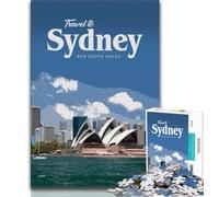 Visitez Sydney, Puzzle 1000 pièces pour Adultes et Adolescents, défi d'intelligence cérébrale, Jouets addictifs pour la décoration de la Maison, 75x50cm