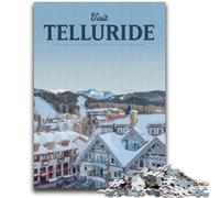 Visitez Telluride Jigsaws 1000 pièces pour Adolescents, Jouets de Jeu stimulants Chaque pièce est Unique - Jeu Familial Amusant et Stimulant 2000 pièces (70x100cm)