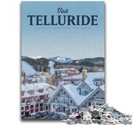 Visitez Telluride Jigsaws 1000 pièces pour Adultes, Staycation Kill Time, Chaque pièce est Unique - Jeu Familial Stimulant et Amusant (38x26cm)