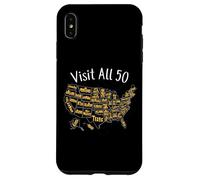 Visitez Tous Les 50 États américains - Souvenir pour Hommes et Femmes Coque pour iPhone XS Max