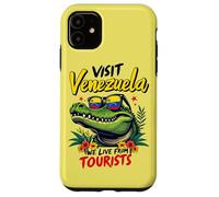 Visitez Venezuela We Live from Tourists Crocodile Funny Joke Coque pour iPhone 11