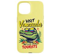 Visitez Venezuela We Live from Tourists Crocodile Funny Joke Coque pour iPhone 15
