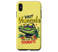 Visitez Venezuela We Live from Tourists Crocodile Funny Joke Coque pour iPhone XS Max