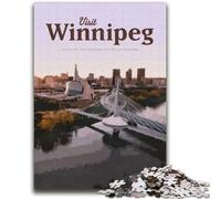 Visitez Winnipeg Puzzles pour Adultes 1000 pièces, adaptés aux 14 Ans et Plus Décoration Murale de Jouets Cadeaux d'anniversaire et Uniques 2000 pièces (70x100cm)