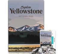 Visitez Yellowstone Puzzles pour Adultes Adolescents Puzzles, Aidez Le Cerveau à exercer des Jouets addictifs pour cultiver la Patience Excellent Cadeau 50x75cm