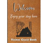 Visitor Guest Book: Large Lined Sign-In Journal for Guests to Write Messages, Comments, or Memories | 100 Pages | 8.5 x 11 Inch Paperback