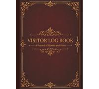 Visitor Log Book: 6000 Entry Guest Register with 200 Pages | Visitor Sign In and Out Book for Offices, Schools, Churches, Clinics, Apartments, and Small Businesses Version: Crimson
