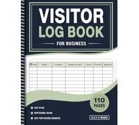 Visitor Log Book for Business: Sign In and Sign Out Register for Office Visitors with Space for Over 3000 Records