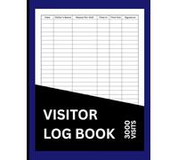 Visitor Log Book: Guest Sign-In and Sign-Out Register for Offices and Businesses - Record up to 3,000 Entries with Ease | Midnight Blue