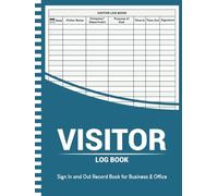 Visitor Log Book: Sign In and Out Record Book for Business & Office: Tracking Visitors with Space for Over 3500 Entries