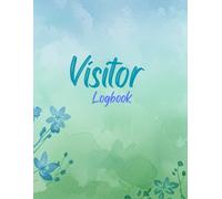 Visitor Log Book with Monthly Table Layout: 100 Pages | Efficient Guest Register for Office & Home Security | Log Name, Phone, Time In/Out, Reason & Signature