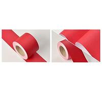 VisitRyl Bordure De Papier Peint Frise Murale Adhesive Bordure Papier Peint Frise Autocollante Pour Cuisine, Salle De Bains, Plafond, Salon, Chambre DéCoration Murale Rouge Mat 5cm X 500cm