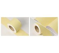 VisitRyl Bordure De Papier Peint Frise Murale Adhesive Bordure Papier Peint Frise Autocollante Pour Cuisine, Salle De Bains, Plafond, Salon, Chambre DéCoration Murale Beige Mat 10cm X 500cm