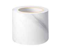 VisitRyl Bordure de papier peint Frise Murale Adhesive Bordure Papier Peint Frise Autocollante pour Cuisine, Salle de Bains, Plafond, Salon, Chambre Décoration Murale Blanc glacier 20cm X 500cm