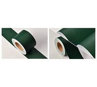 VisitRyl Bordure De Papier Peint Frise Murale Adhesive Bordure Papier Peint Frise Autocollante Pour Cuisine, Salle De Bains, Plafond, Salon, Chambre DéCoration Murale Vert Foncé 15cm X 500cm