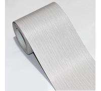 VisitRyl Bordure De Papier Peint Frise Murale Adhesive Bordure Papier Peint Frise Autocollante Pour Cuisine, Salle De Bains, Plafond, Salon, Chambre DéCoration Murale Ligne Gris Clair 10cm X 500cm