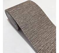 VisitRyl Bordure De Papier Peint Frise Murale Adhesive Bordure Papier Peint Frise Autocollante Pour Cuisine, Salle De Bains, Plafond, Salon, Chambre DéCoration Murale Ligne Marron 25cm X 500cm