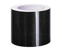 VisitRyl Bordure De Papier Peint Frise Murale Adhesive Bordure Papier Peint Frise Autocollante Pour Cuisine, Salle De Bains, Plafond, Salon, Chambre DéCoration Murale Cristal Noir 5cm X 500cm