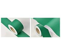 VisitRyl Bordure De Papier Peint Frise Murale Adhesive Bordure Papier Peint Frise Autocollante Pour Cuisine, Salle De Bains, Plafond, Salon, Chambre DéCoration Murale Vert Givré 8cm X 500cm