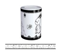 VisitRyl Bordure de papier peint Frise Murale Adhesive Frise Autocollante pour Cuisine, Salle de Bains, plinthe Décoration Murale animaux de dessin animé en noir et blanc 10cm X 500cm