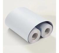 VisitRyl Frise Murale Autocollante Blanc bleu 15cm X 1000cm Adhésive Réutilisable pour Décoration Intérieure Facile à Poser