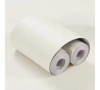 VisitRyl Frise Murale Autocollante Blanc chaud 15cm X 1000cm Adhésive Réutilisable pour Décoration Intérieure Facile à Poser