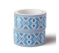 VisitRyl Frise Murale Autocollante bleu 12cm X 1000cm Adhésive Réutilisable pour Décoration Intérieure Facile à Poser