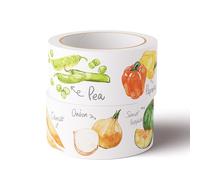 VisitRyl Frise Murale Autocollante Chambre enfants Cartoon Légume 12cm X 1000cm Adhésive Réutilisable pour Décoration Intérieure Facile à Poser