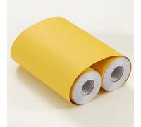 VisitRyl Frise Murale Autocollante Gommage jaune 15cm X 500cm Adhésive Réutilisable pour Décoration Intérieure Facile à Poser