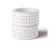 VisitRyl Frise Murale Autocollante Wanzi Gris Clair A 15cm X 500cm Adhésive Réutilisable pour Décoration Intérieure Facile à Poser