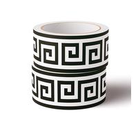 VisitRyl Frise Murale Autocollante Wanzi Noir A 20cm X 1000cm Adhésive Réutilisable pour Décoration Intérieure Facile à Poser